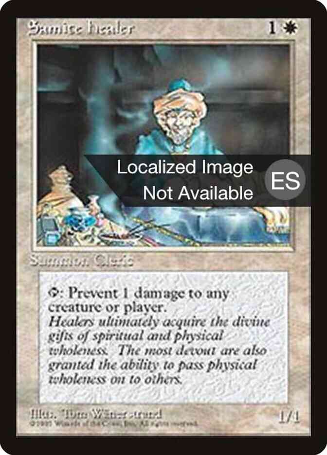 Samite Healer - Spanish [47] [Fourth Edition Black Border: Spanish] [Non-Foil]