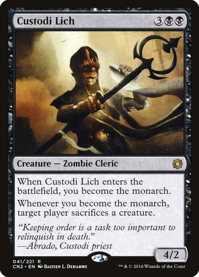 Custodi Lich [41] [Conspiracy Take The Crown] [Non-Foil]