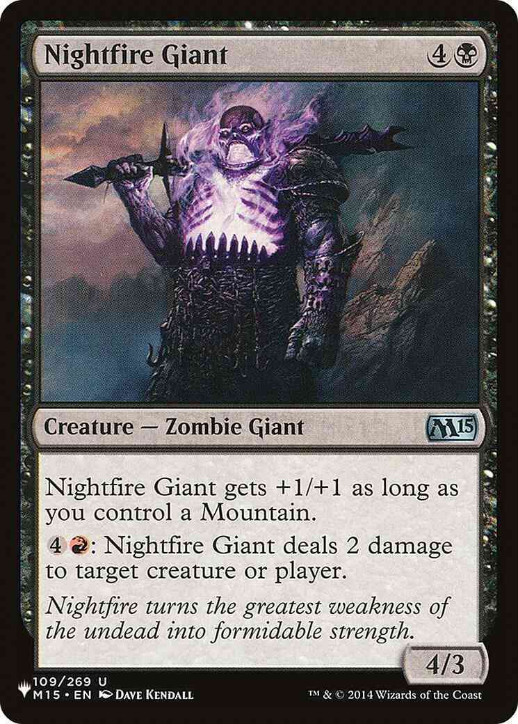 Nightfire Giant [M15-109] [The List] [Non-Foil]
