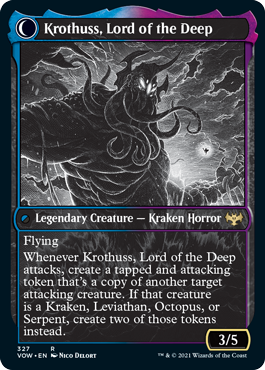Runo Stromkirk // Krothuss, Lord of the Deep [327] [Eternal Night Showcase] [Innistrad: Crimson Vow] [Non-Foil]