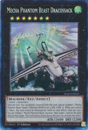 Mecha Phantom Beast Dracossack - RA03-EN039 - Prismatic Collector's Rare - 1st Edition