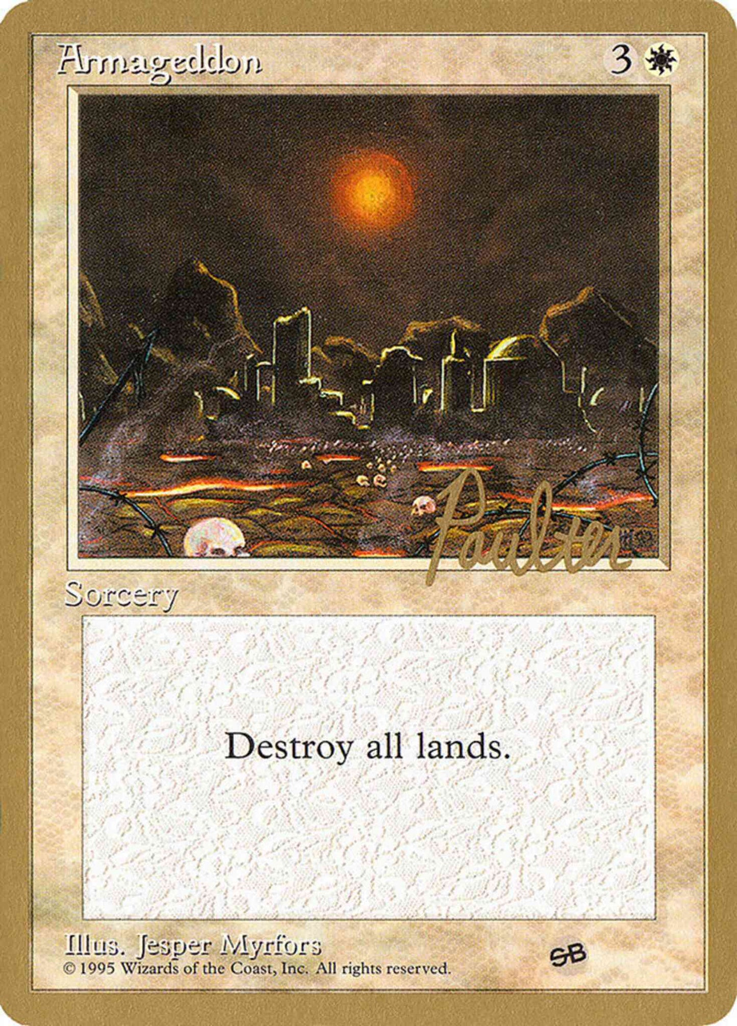 Armageddon [pp5sb] [Preston Poulter] [Sideboard] [Pro Tour Collector Set] [Non-Foil]