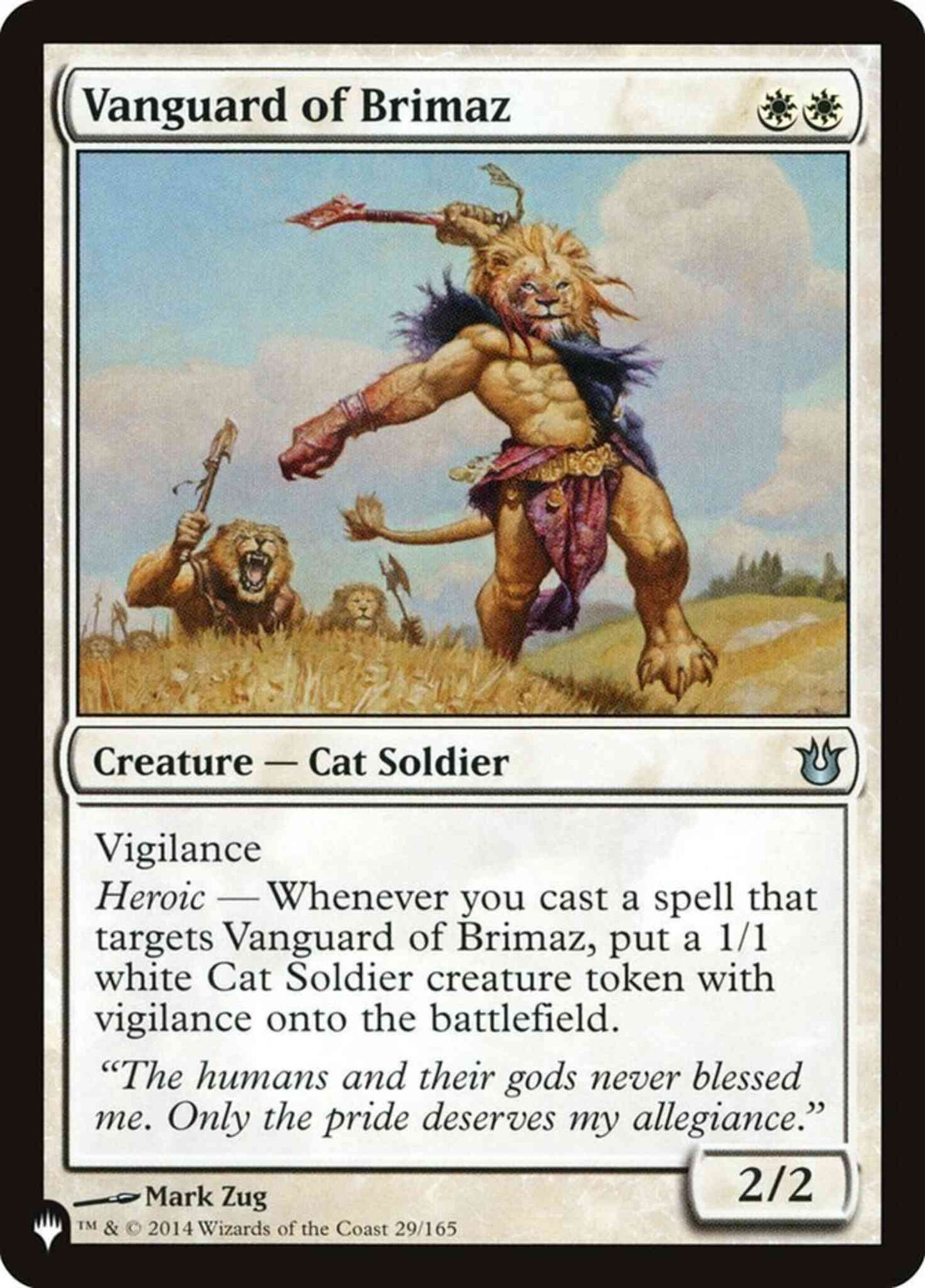 Vanguard of Brimaz [BNG-29] [The List] [Non-Foil]
