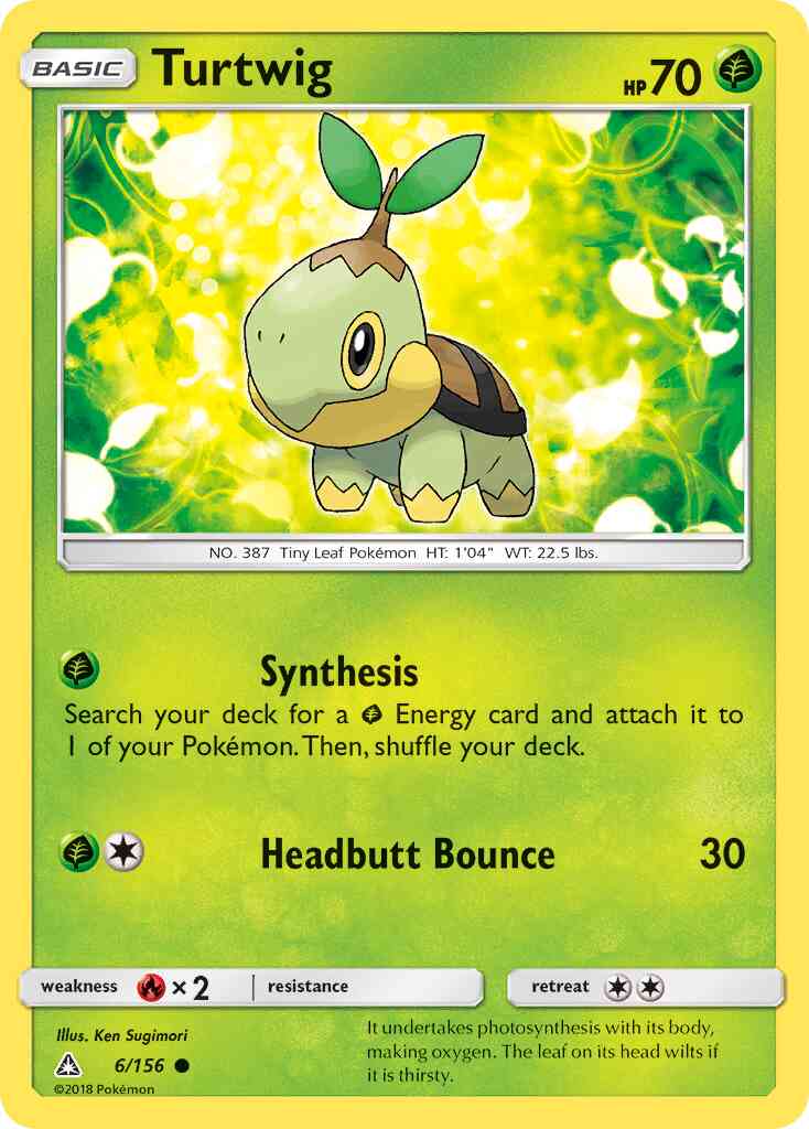 Turtwig - 6/156 - Common [sm5-6] [Non-Holo]