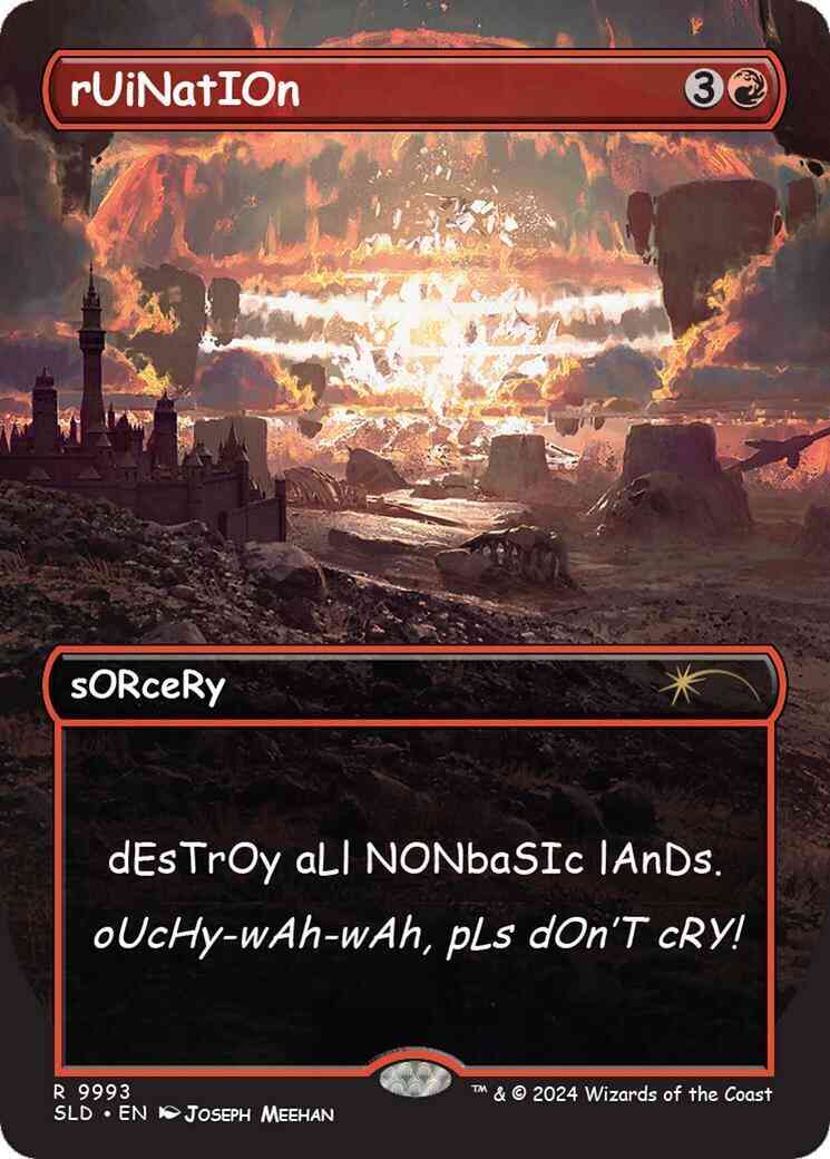 Ruination [9993] [Borderless] [Sans Mercy] [Secret Lair Drop] [Foil]