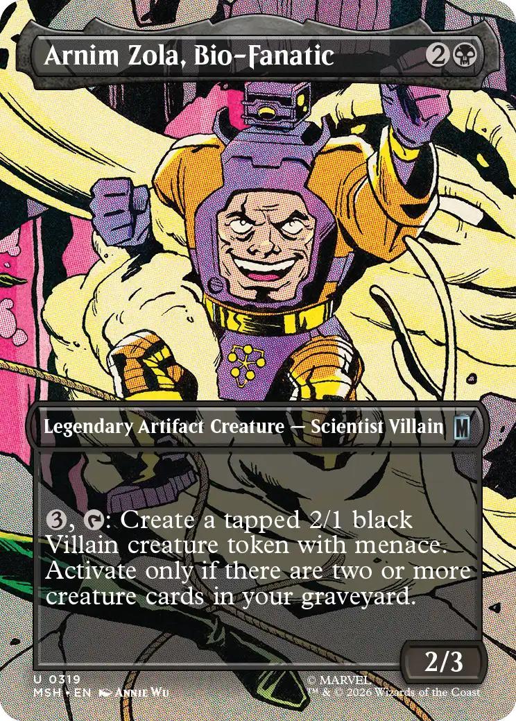 Arnim Zola, Bio-Fanatic [319] [Borderless] [Scene] [Marvel Super Heroes] [Non-Foil]