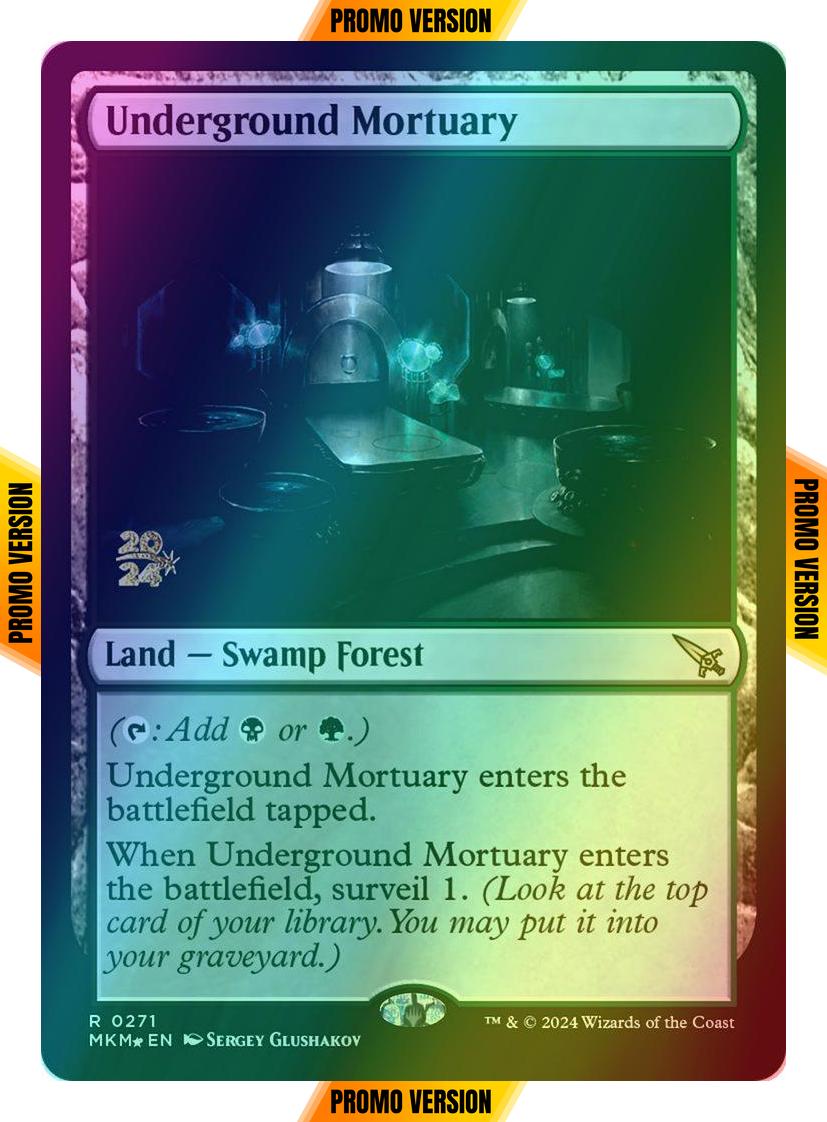 Underground Mortuary [271s] [Prerelease] [Murders at Karlov Manor: Promos] [Foil]