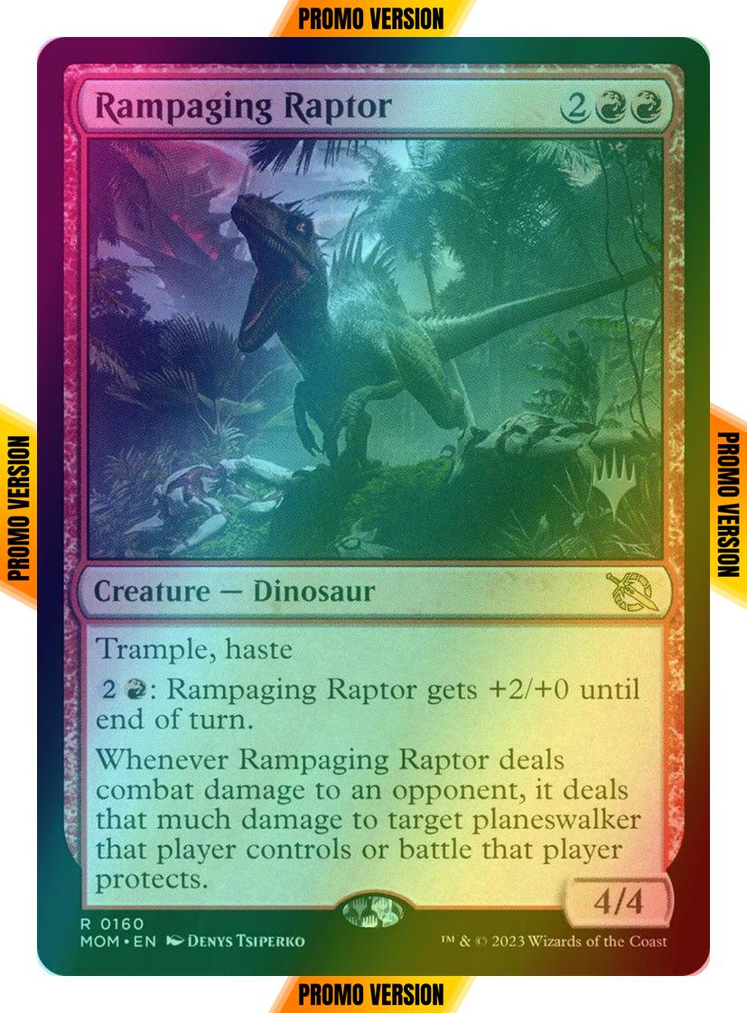 Rampaging Raptor [160p] [Promo Pack] [March of the Machine: Promos] [Foil]