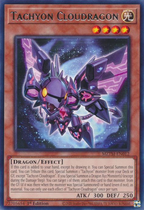 Tachyon Cloudragon - MZTM-EN012 - Rare - 1st Edition