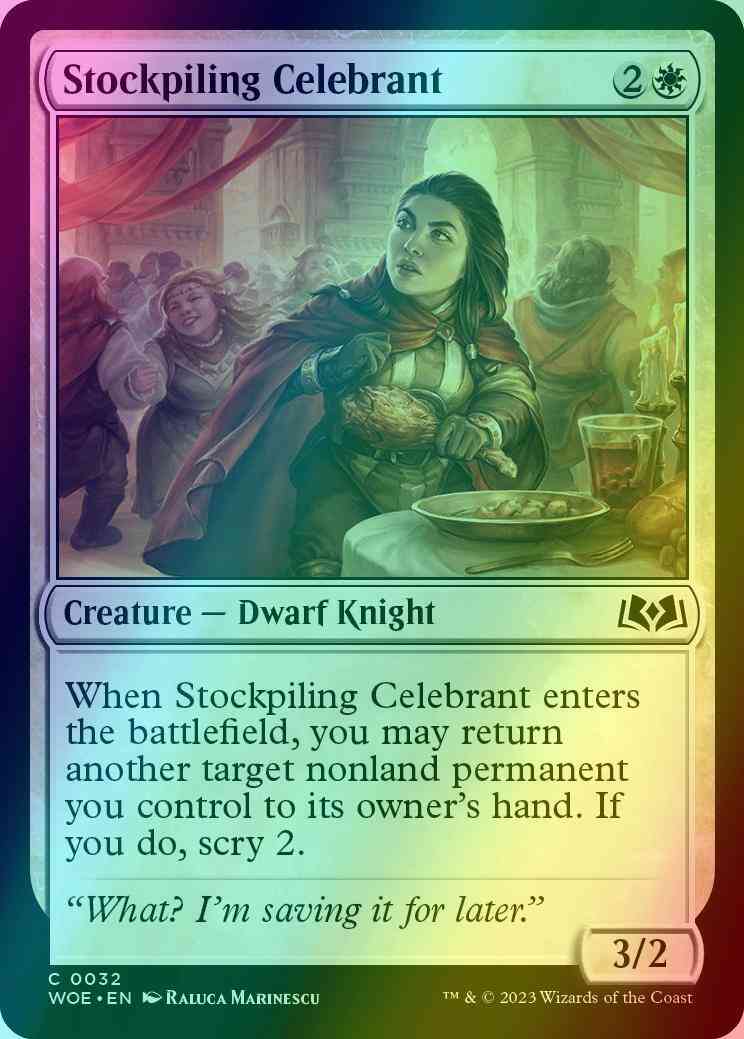 Stockpiling Celebrant [32] [Wilds of Eldraine] [Foil]