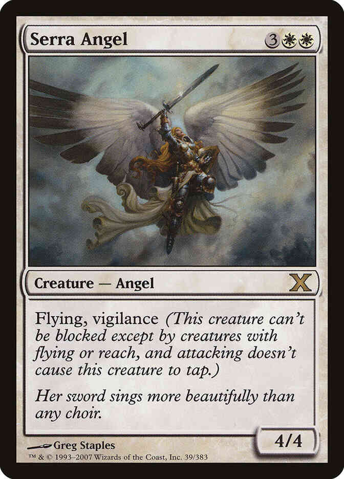Serra Angel [39] [Tenth Edition] [Non-Foil]