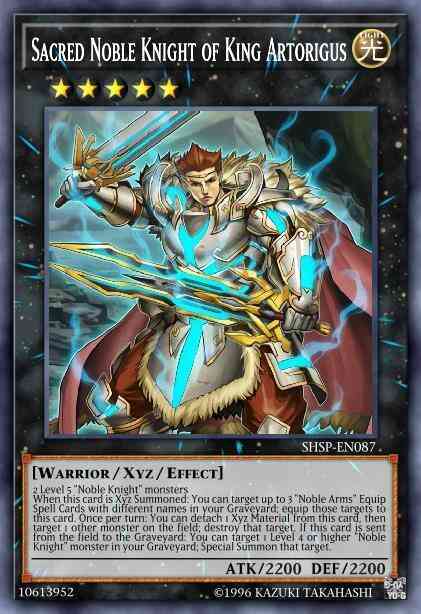 Sacred Noble Knight of King Artorigus - NKRT-EN038 - Platinum Rare - Limited