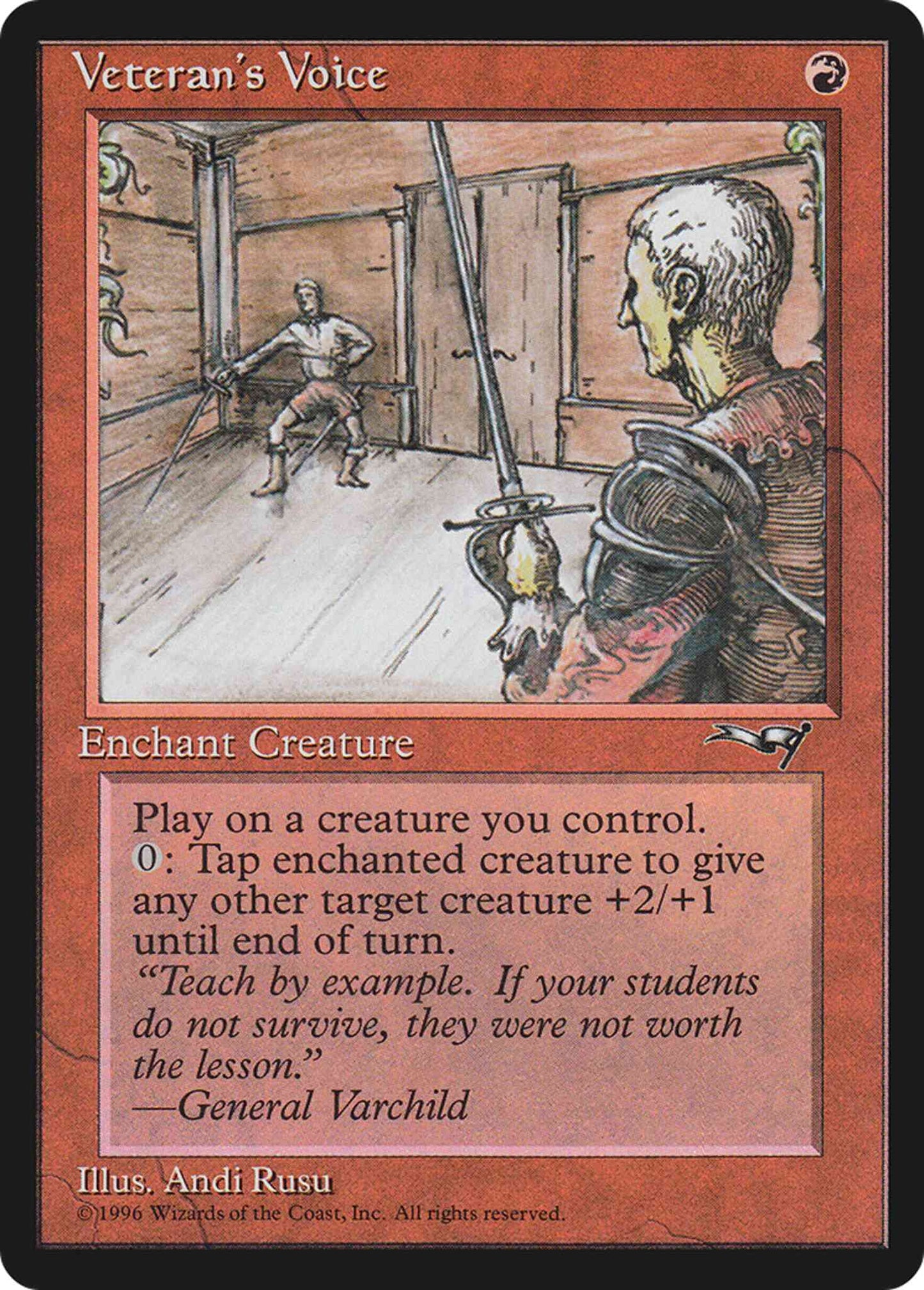 Veteran's Voice [In Corners] [84b] [Alliances] [Non-Foil]