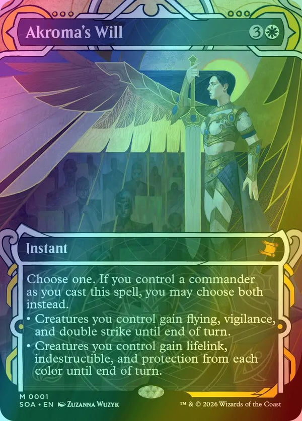 Akroma's Will [1] [Showcase] [Secrets of Strixhaven: Mystical Archive] [Foil]