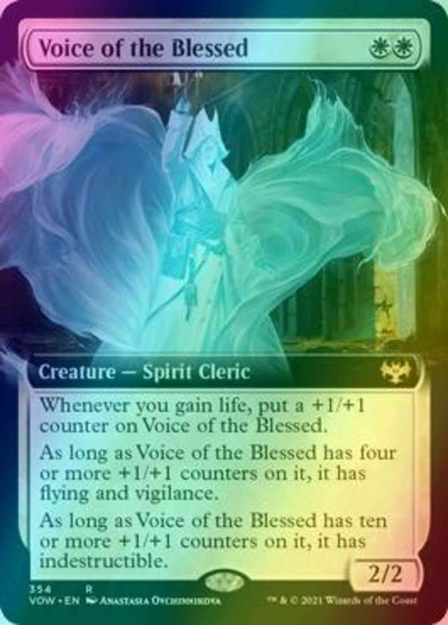 Voice of the Blessed [354] [Extended Art] [Innistrad: Crimson Vow] [Foil]