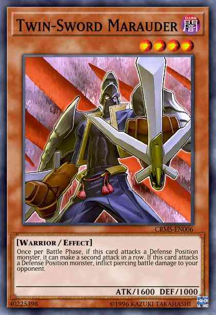 Twin-Sword Marauder - BP02-EN079 - Mosaic Rare - 1st Edition