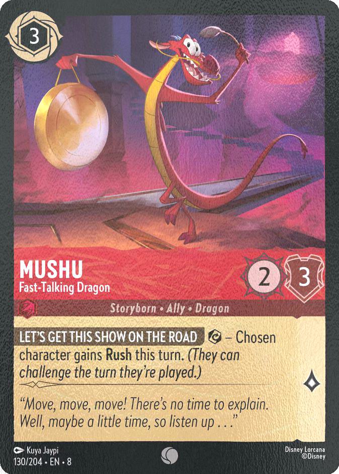 Mushu - Fast-Talking Dragon - 130/204 [Reign of Jafar] [Cold Foil]
