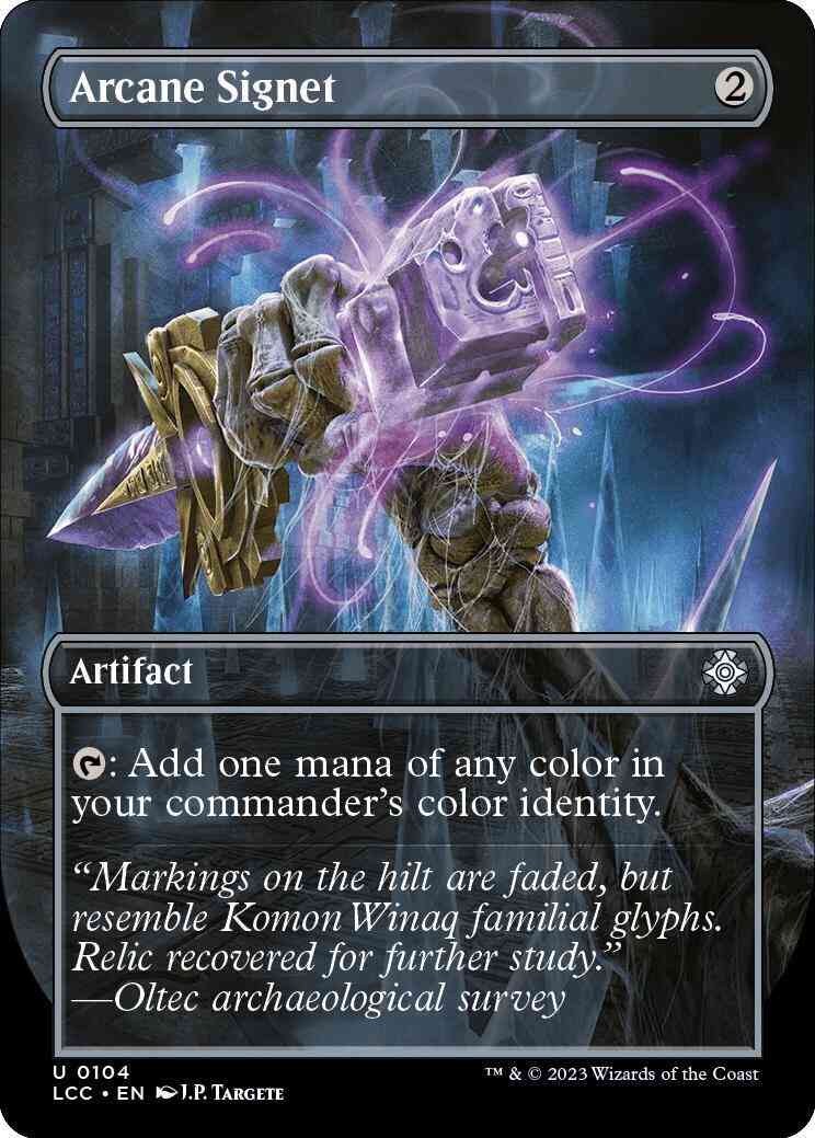 Arcane Signet [104] [Borderless] [The Lost Caverns of Ixalan: Commander] [Non-Foil]