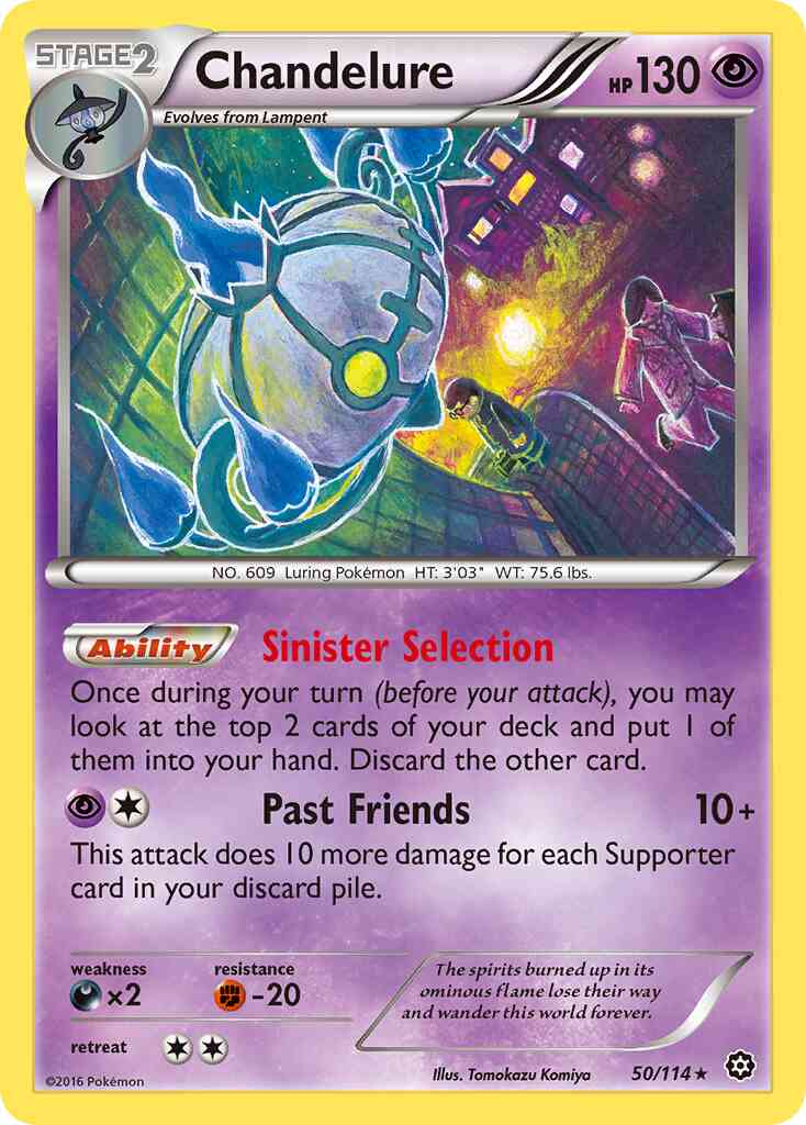 Chandelure - 50/114 - Rare Holo [xy11-50] [Holo]