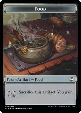 Citizen Token (12) // Food Token (35) [Streets of New Capenna: Commander: Tokens] [Non-Foil]