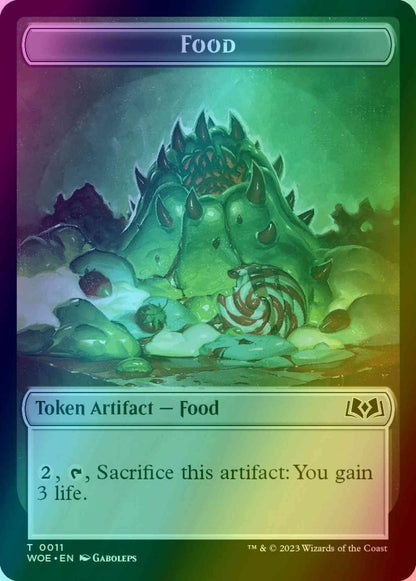 Food Token (11) // Treasure Token (14) [Wilds of Eldraine: Tokens] [Foil]