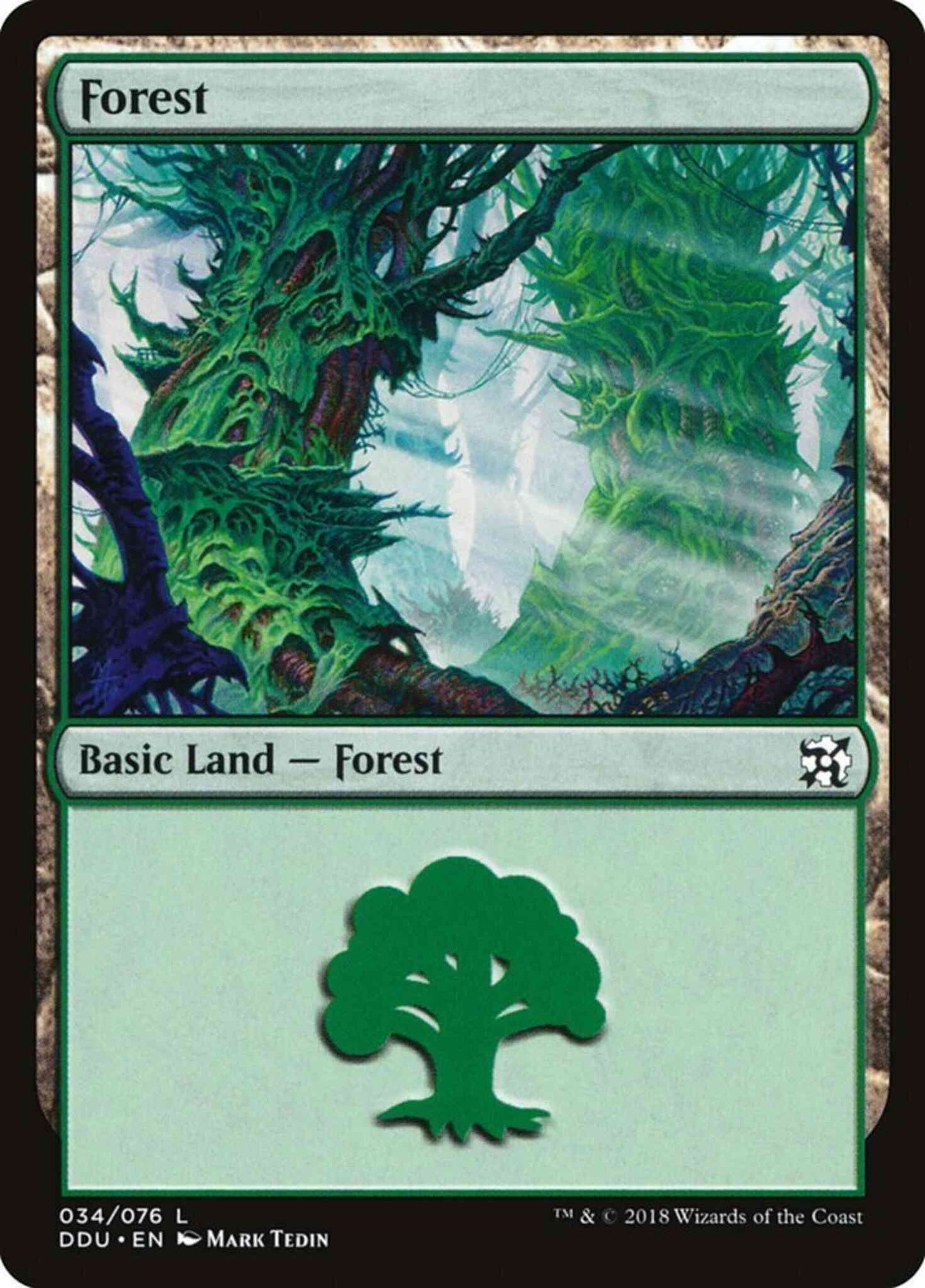 Forest [34] [Duel Decks Elves vs Inventors] [Non-Foil]