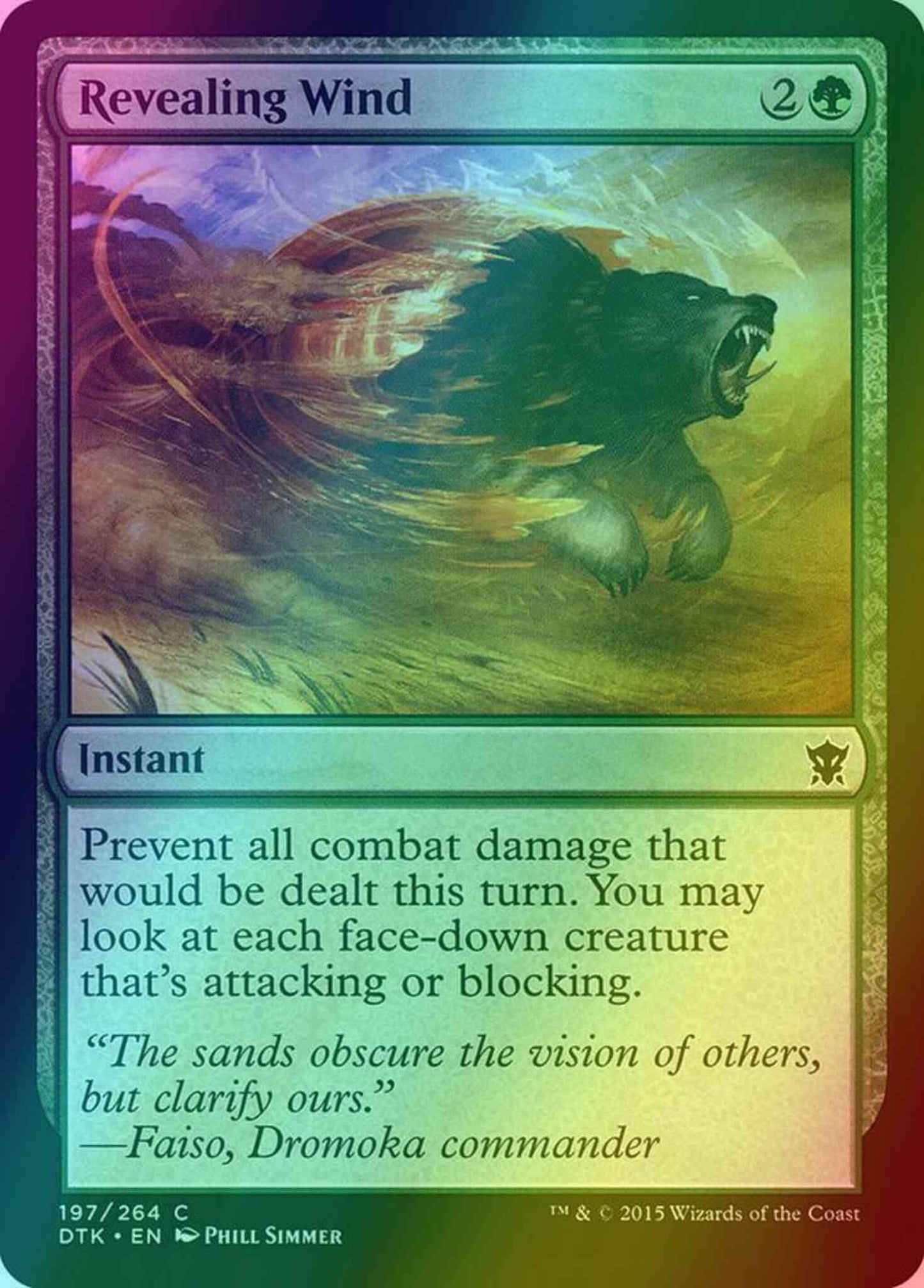 Revealing Wind [197] [Dragons Of Tarkir] [Foil]