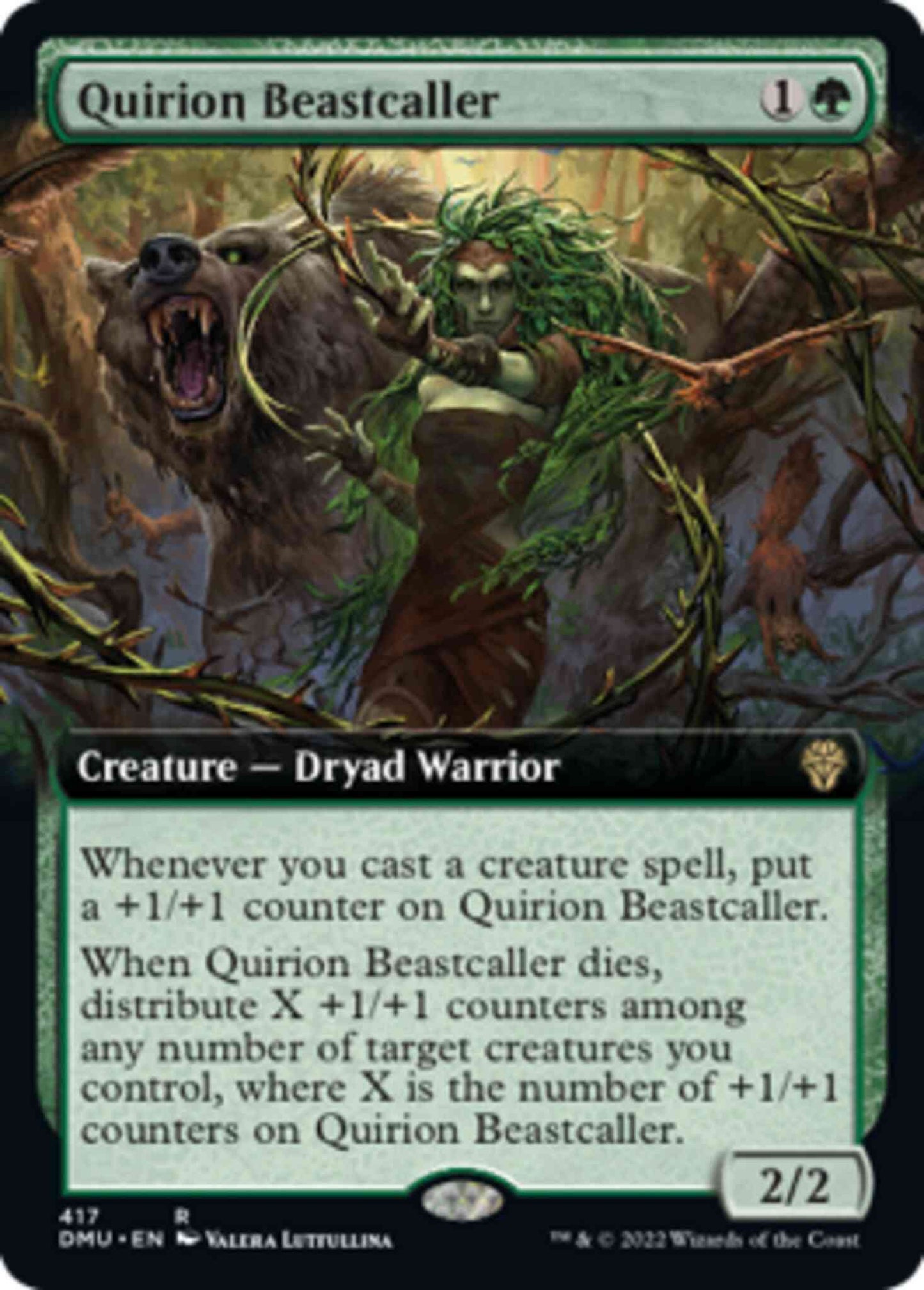 Quirion Beastcaller [417] [Extended Art] [Dominaria United] [Non-Foil]