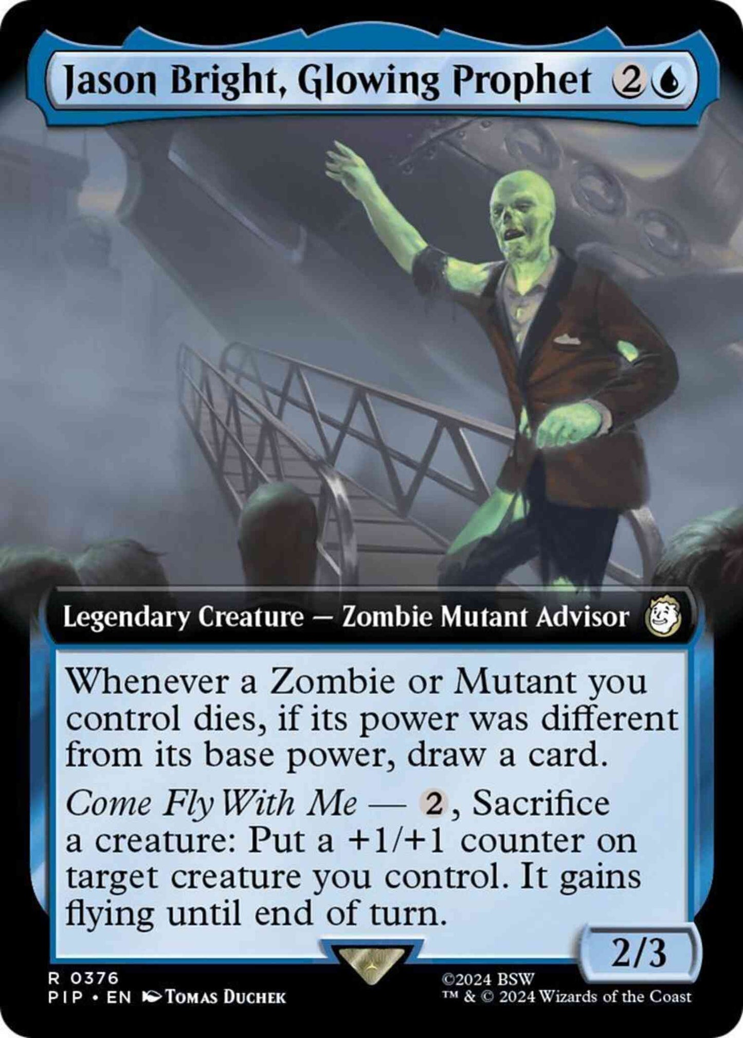 Jason Bright, Glowing Prophet [376] [Extended Art] [Fallout] [Non-Foil]