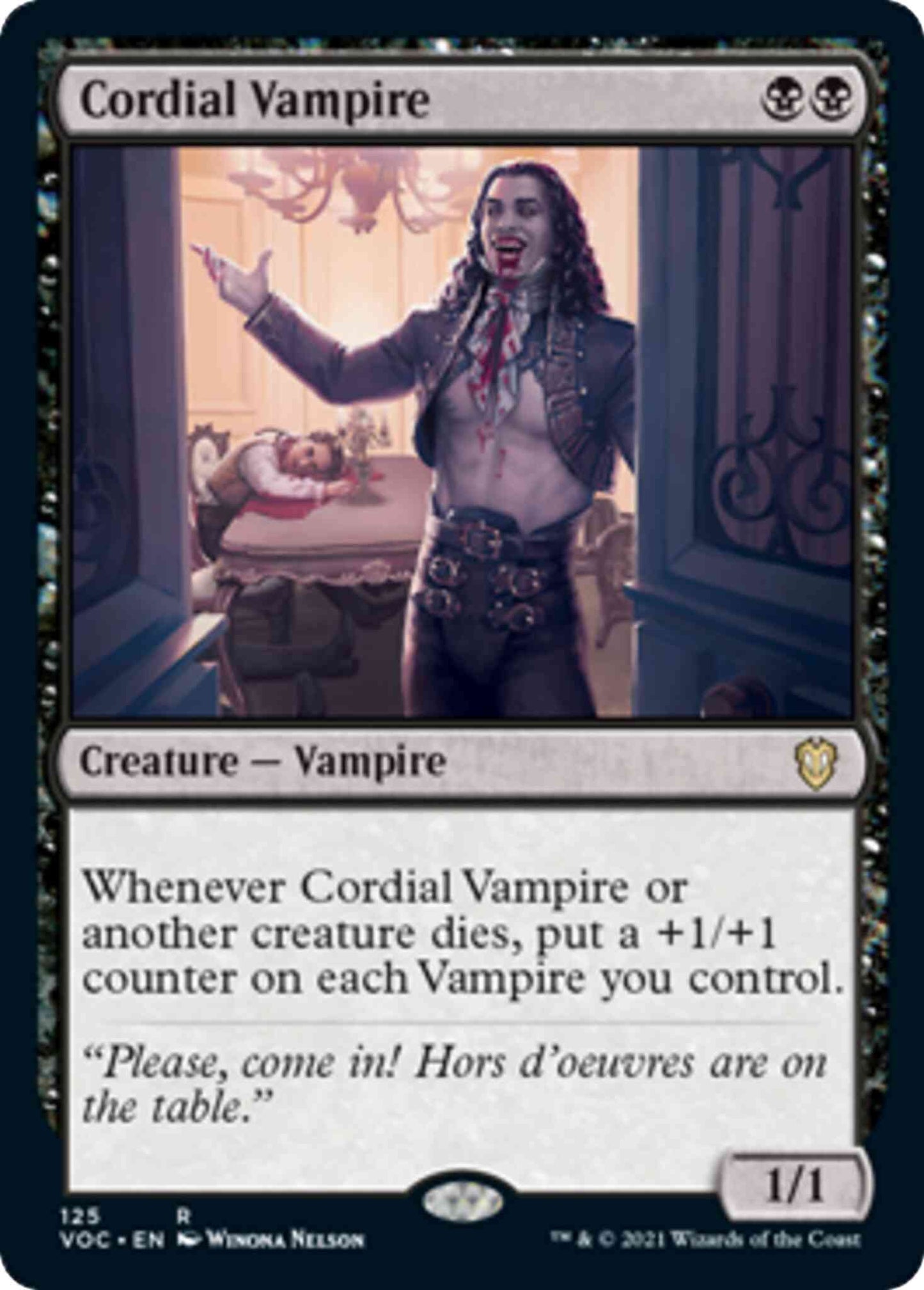 Cordial Vampire [125] [Innistrad: Crimson Vow: Commander] [Non-Foil]