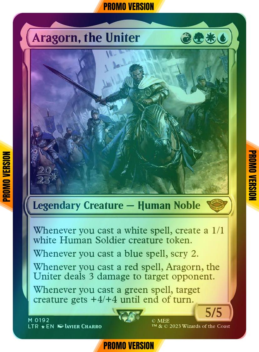 Aragorn, the Uniter [192s] [Prerelease] [The Lord of the Rings: Tales of Middle-earth: Promos] [Foil]