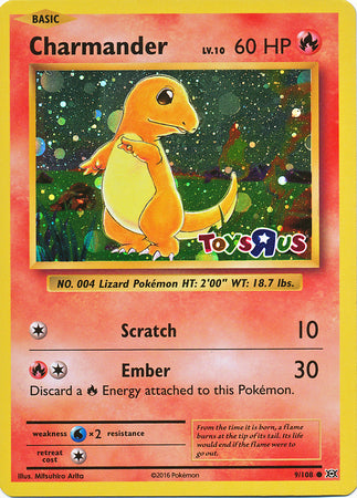Charmander - 9/108 - Toys R Us Promo [Holo]