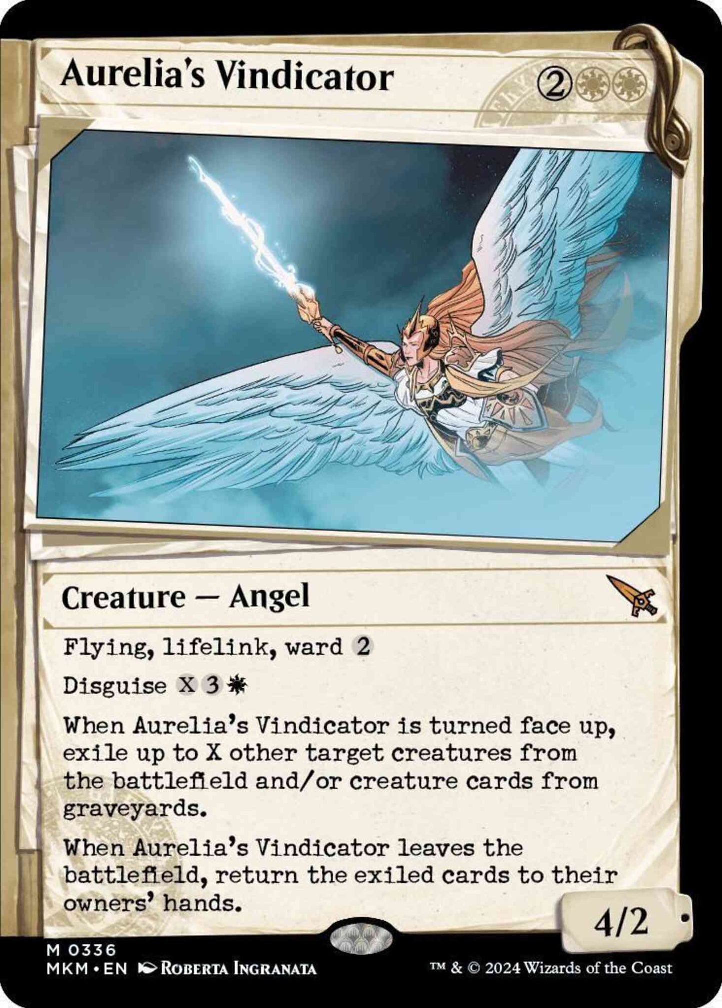 Aurelia's Vindicator [336] [Dossier Showcase] [Murders at Karlov Manor] [Non-Foil]