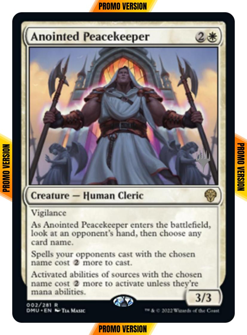 Anointed Peacekeeper [2p] [Promo Pack] [Dominaria United: Promos] [Non-Foil]