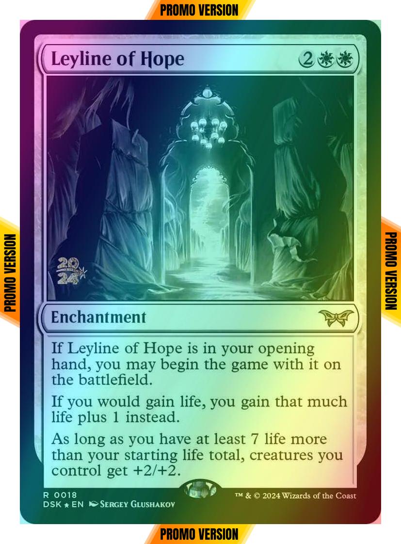 Leyline of Hope [18s] [Prerelease] [Duskmourn: House of Horror: Promos] [Foil]