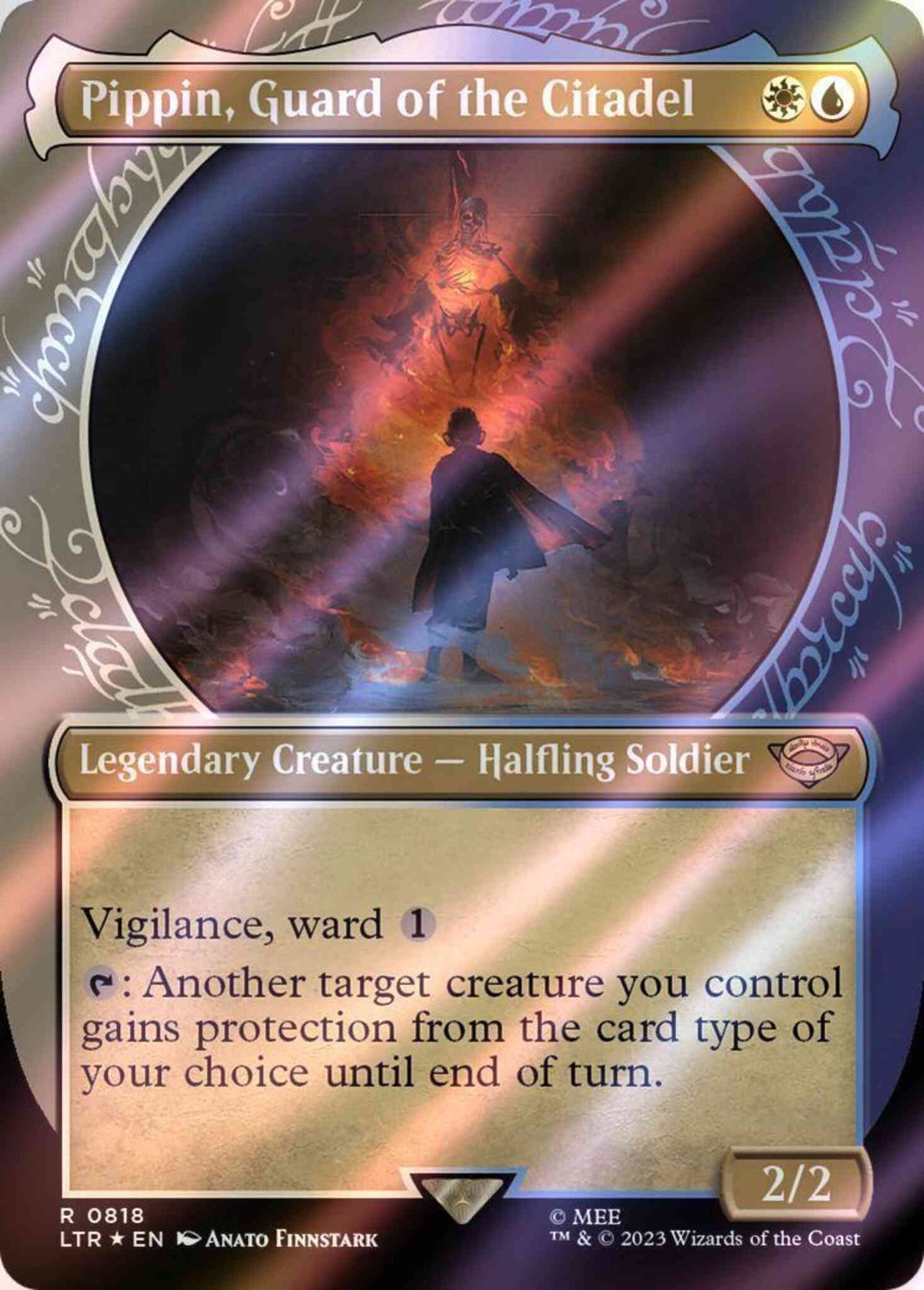 Pippin, Guard of the Citadel [818] [Ring Showcase] [The Lord of the Rings: Tales of Middle-earth] [Surge Foil]