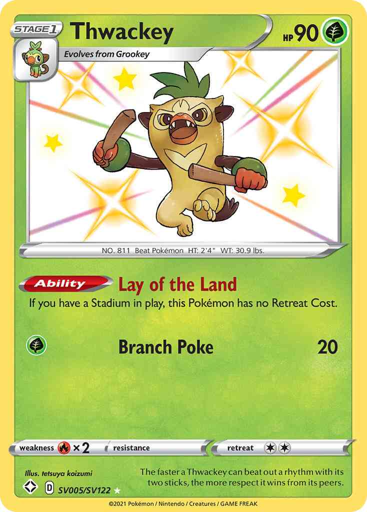 Thwackey - SV005/SV122 - Rare Shiny [swsh45sv-SV005] [Holo]