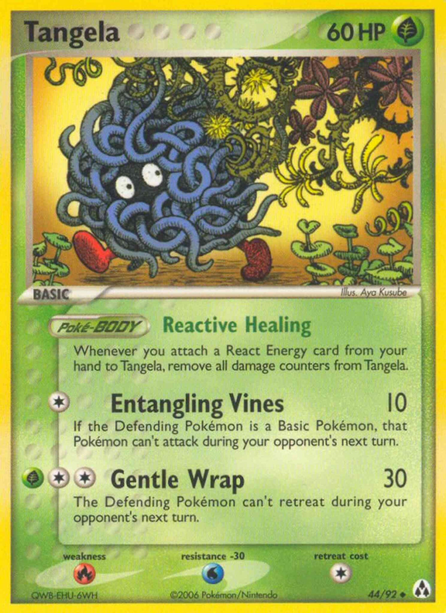 Tangela - 44/92 - Uncommon [ex12-44] [Reverse Holo]