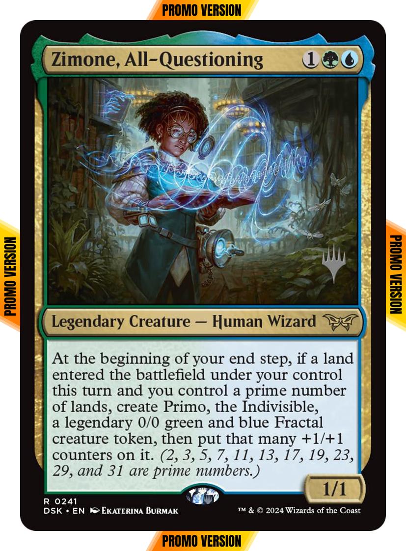 Zimone, All-Questioning [241p] [Promo Pack] [Duskmourn: House of Horror: Promos] [Non-Foil]
