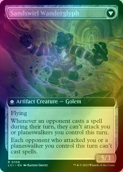 Unstable Glyphbridge // Sandswirl Wanderglyph [358] [Extended Art] [The Lost Caverns of Ixalan] [Foil]