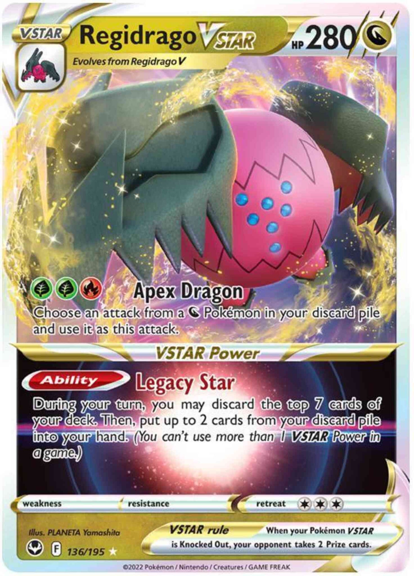Regidrago VSTAR - 136/195 - Rare Holo VSTAR [swsh12-136] [Ultra]