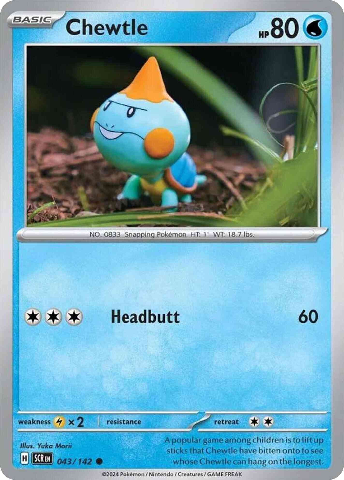 Chewtle - 043/142 - Common [sv07-043] [Non-Holo]