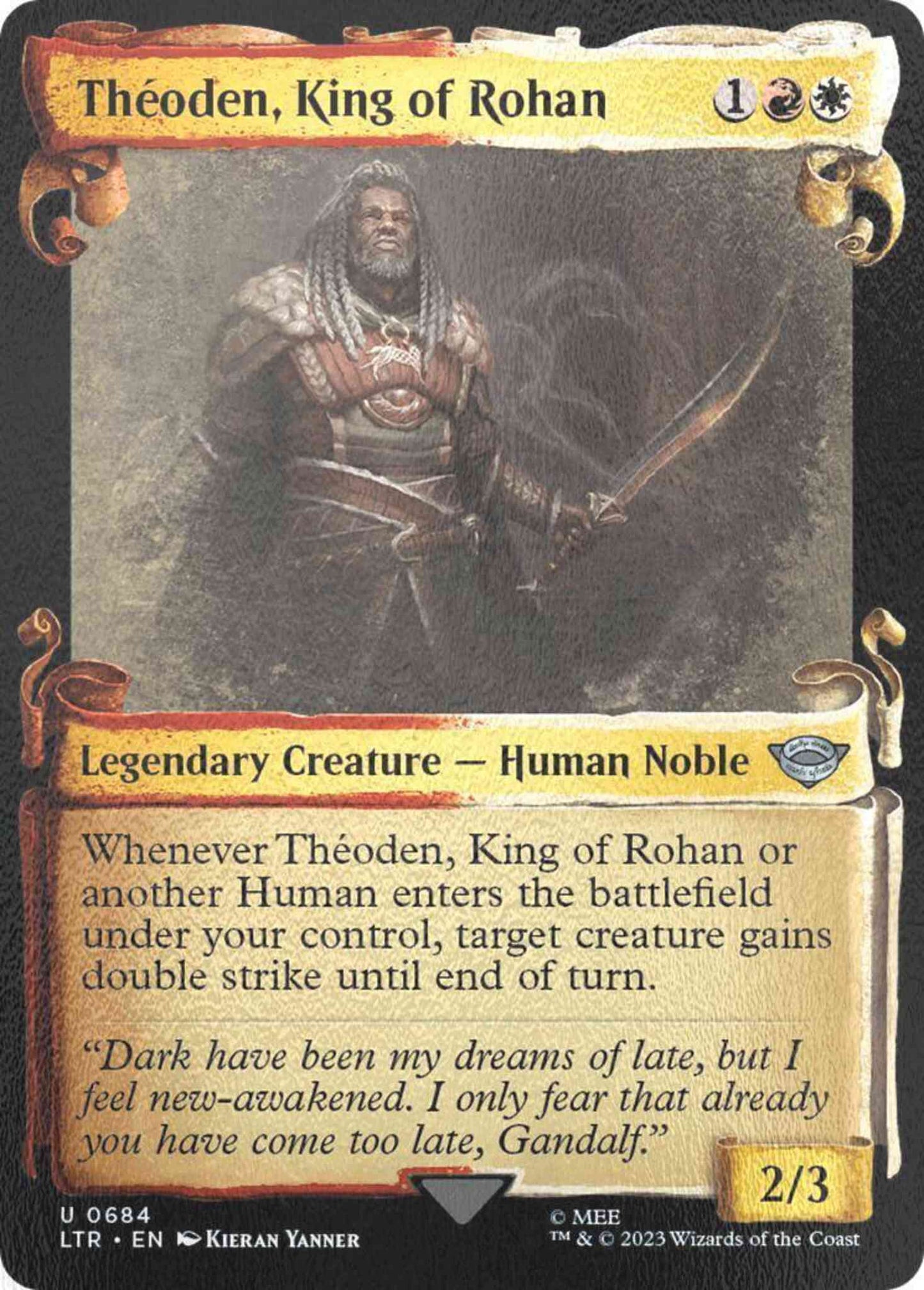 Théoden, King of Rohan [684] [Scrolls Showcase] [The Lord of the Rings: Tales of Middle-earth] [Silver Foil]