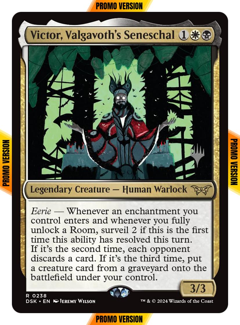 Victor, Valgavoth's Seneschal [238p] [Promo Pack] [Duskmourn: House of Horror: Promos] [Non-Foil]