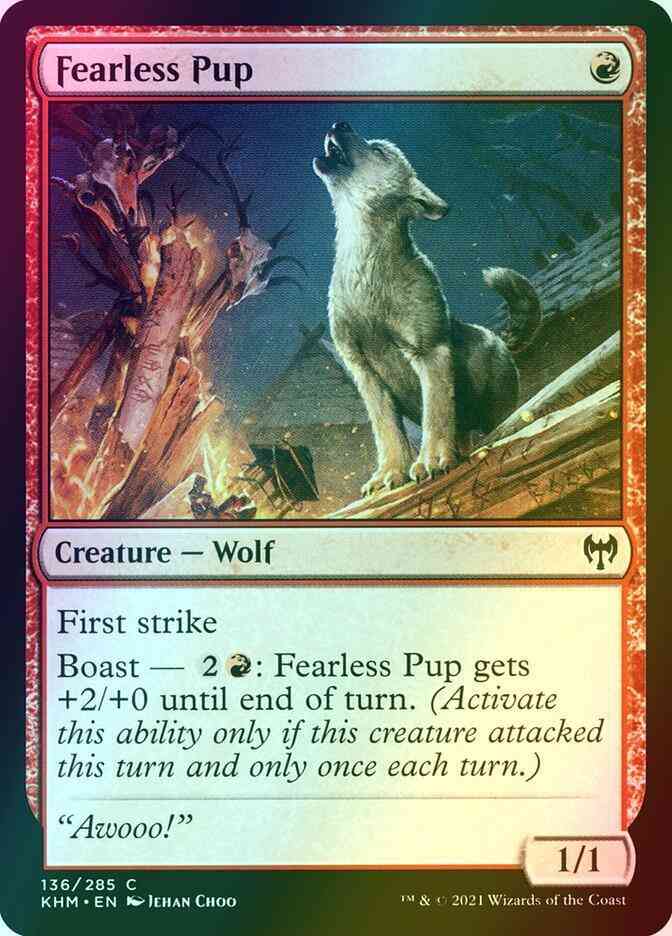 Fearless Pup [136] [Kaldheim] [Foil]