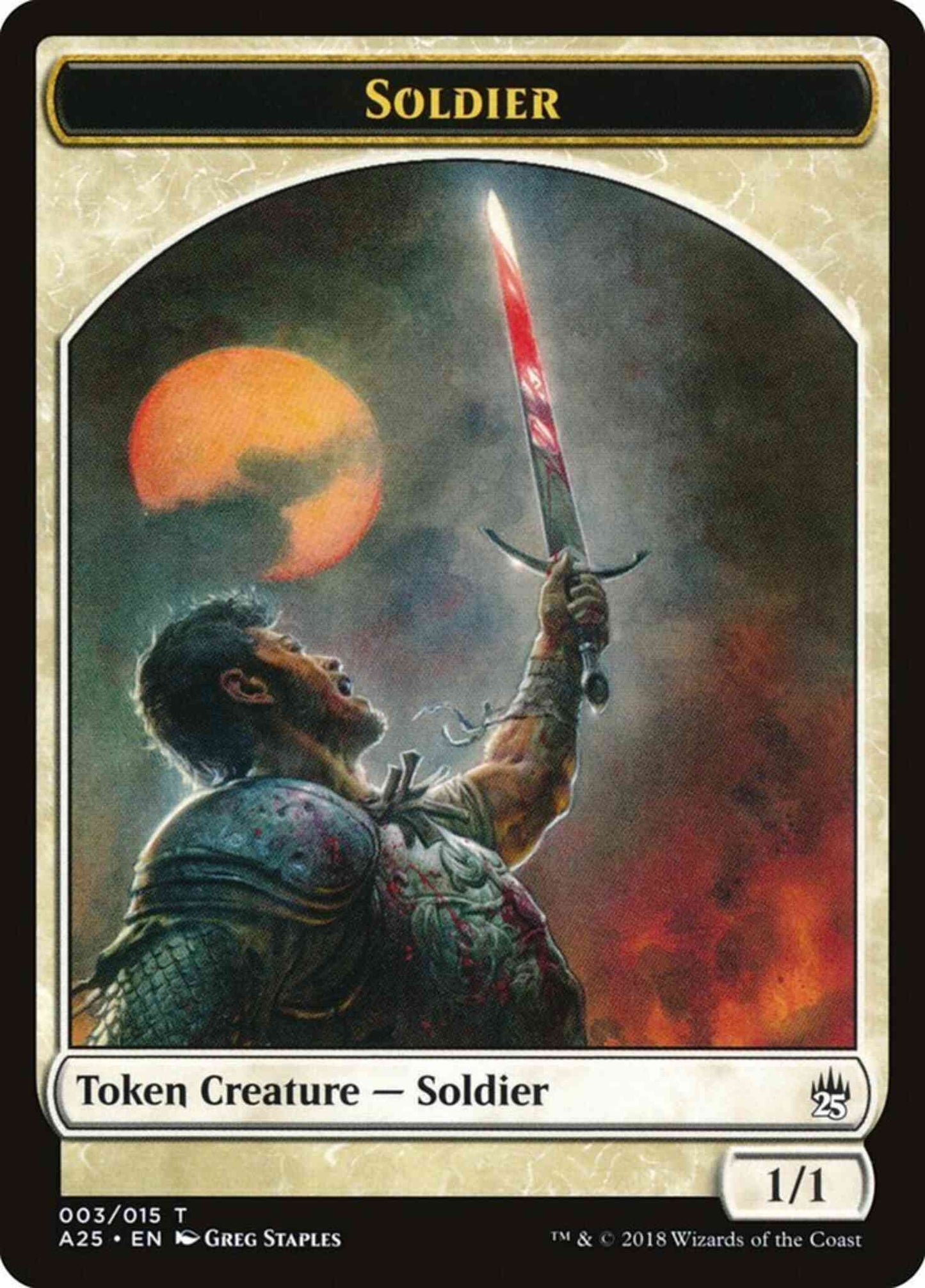 Soldier Token [03] [Masters 25 Tokens] [Non-Foil]