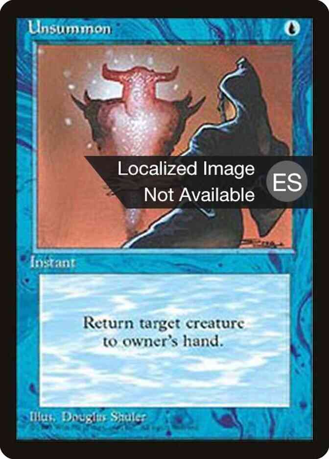 Unsummon - Chinese [111] [Fourth Edition Black Border: Chinese] [Non-Foil]