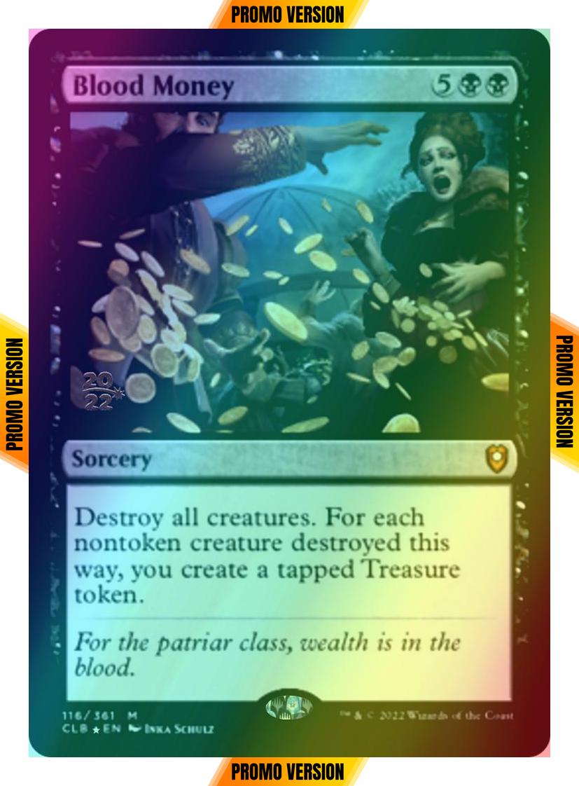 Blood Money [116s] [Prerelease] [Commander Legends: Battle for Baldur's Gate: Promos] [Foil]
