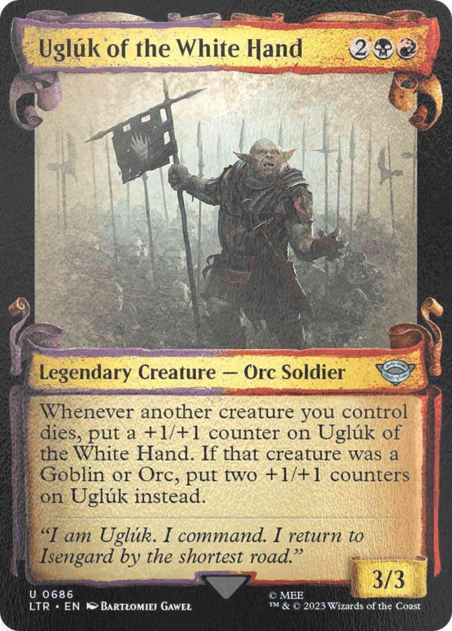 Uglúk of the White Hand [686] [Scrolls Showcase] [The Lord of the Rings: Tales of Middle-earth] [Silver Foil]