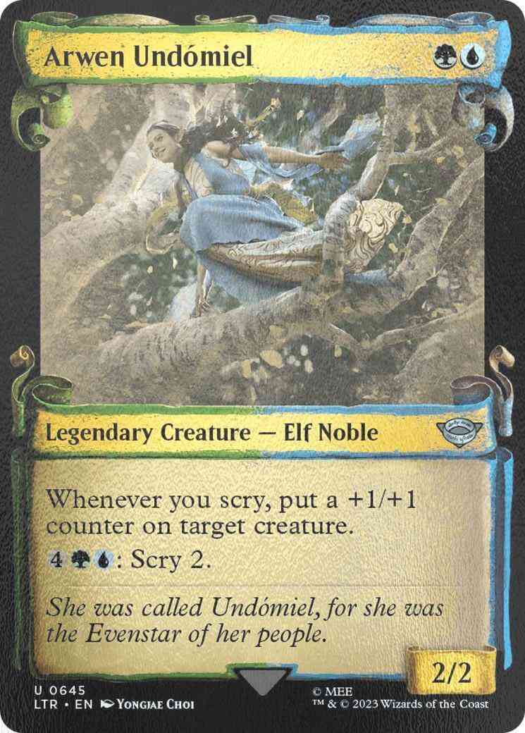 Arwen Undómiel [645] [Scrolls Showcase] [The Lord of the Rings: Tales of Middle-earth] [Silver Foil]